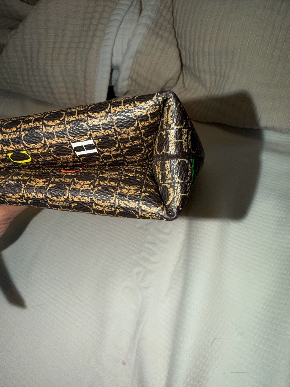 Carolina Herrera Intro medium clutch Monogram Crossbody Clutch in Brown - Picture 13 of 15